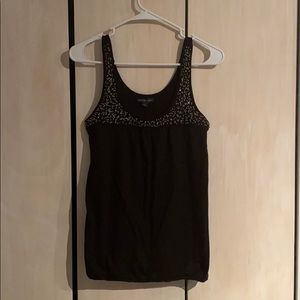 American Eagle Small beaded black tank